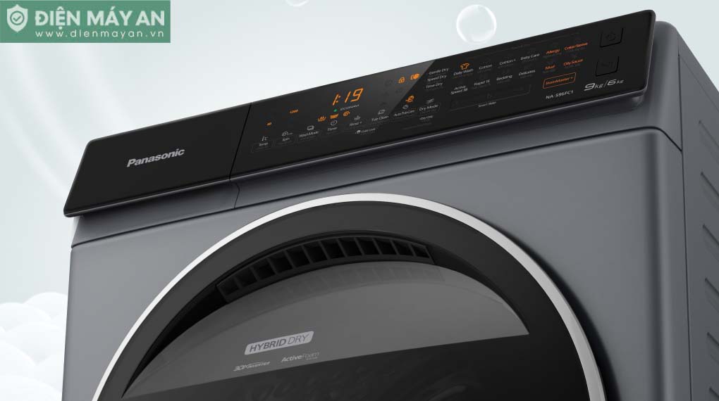 Máy giặt sấy Panasonic Inverter giặt 9 kg sấy 6 kg NA-S96FC1LVT